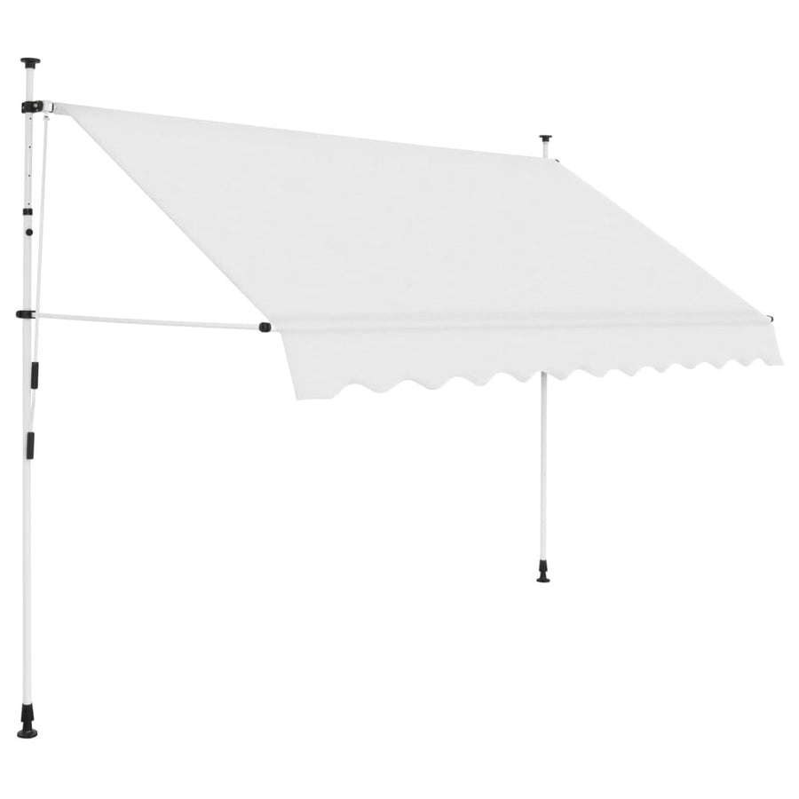 Manuaalisesti sisäänkelattava markiisi 250 cm kerma
