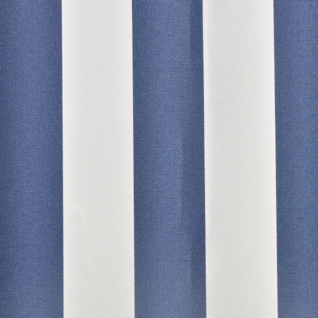 Markistyg blått och vitt 350x250 cm