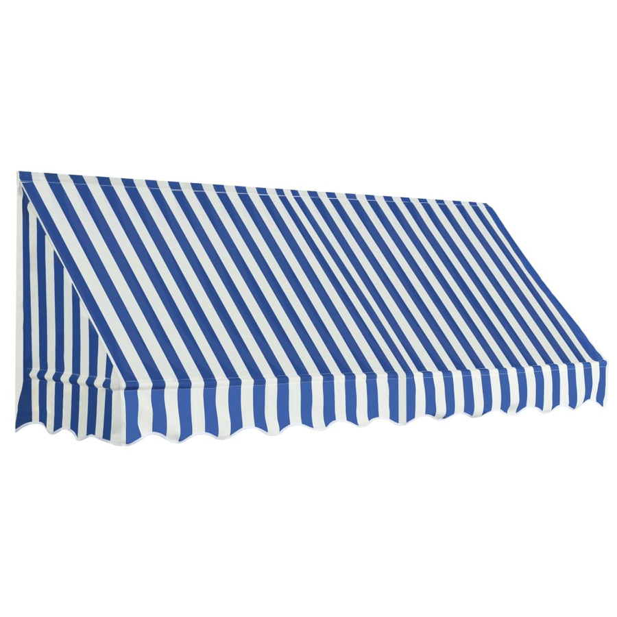 Bistromarkis 250x120 cm blå och vit