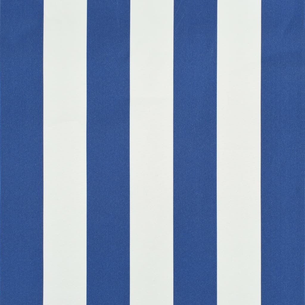 Bistromarkiisi 250x120 cm sininen ja valkoinen