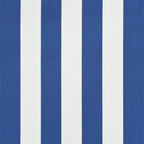 Sisäänkelattava markiisi 250x150 cm sininen ja valkoinen