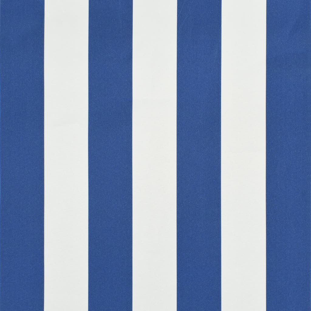 Sisäänkelattava markiisi 300x150 cm sininen ja valkoinen