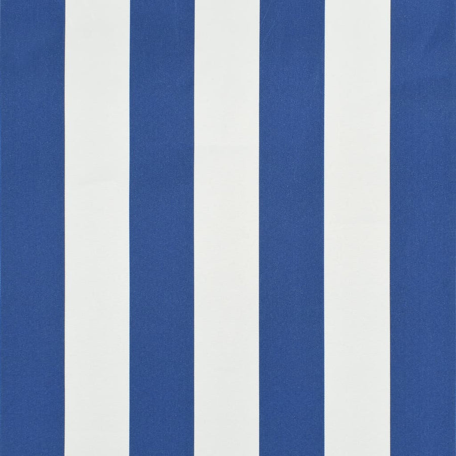 Utdragbar markis 300x150 cm blå och vit