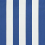 Sisäänkelattava markiisi 350x150 cm sininen ja valkoinen