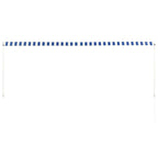 Sisäänkelattava markiisi 350x150 cm sininen ja valkoinen