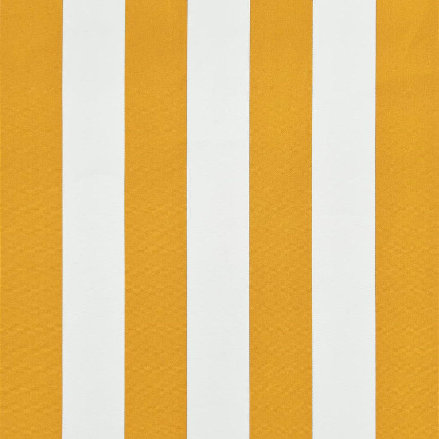 Utdragbar markis 150x150 cm gul och vit