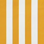 Sisäänkelattava markiisi 200x150 cm keltainen ja valkoinen