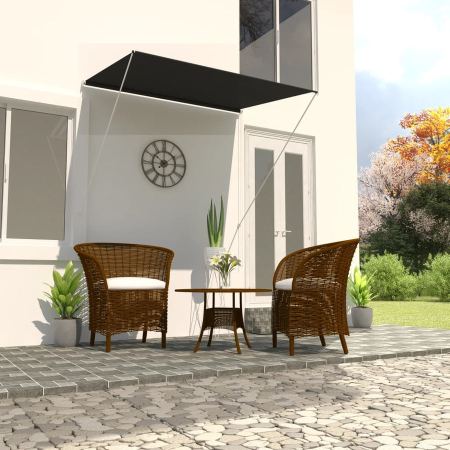 Utdragbar markis 150x150 cm antracit