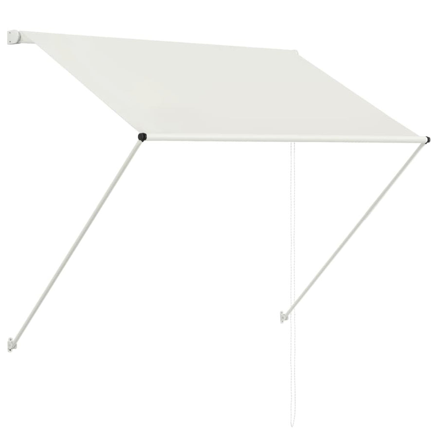 Utdragbar markis 150x150 cm krämfärgad
