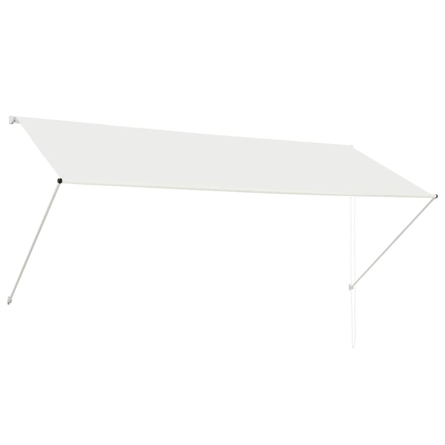 Utdragbar markis 300x150 cm krämfärgad