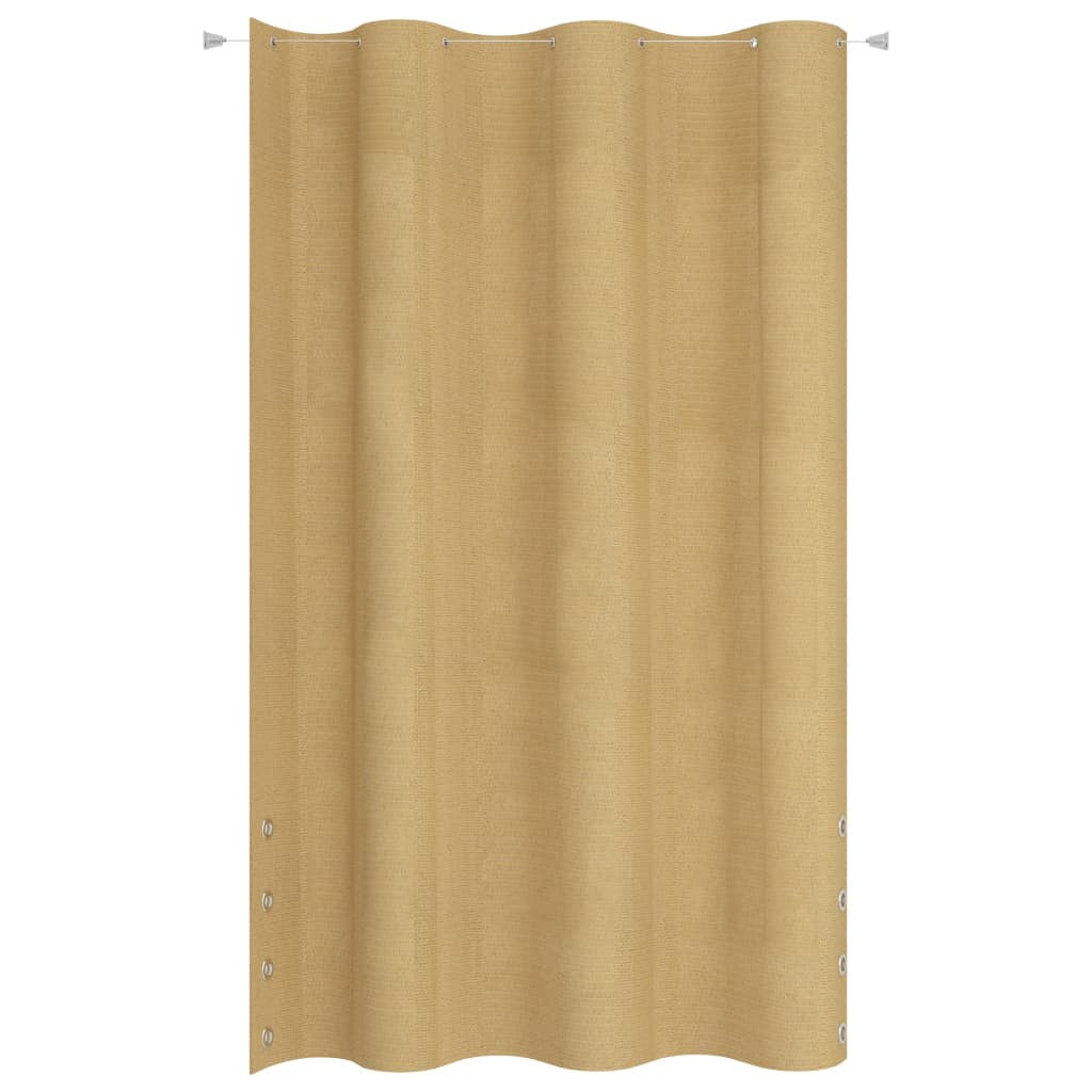 Roikkuva parvekkeen suoja beige HDPE 140x230 cm