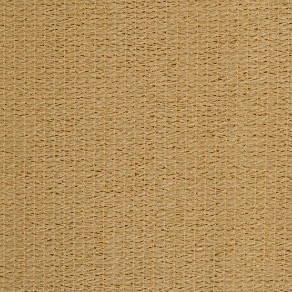 Roikkuva parvekkeen suoja beige HDPE 140x230 cm