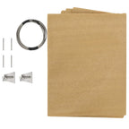 Roikkuva parvekkeen suoja beige HDPE 140x230 cm