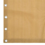 Roikkuva parvekkeen suoja beige HDPE 140x230 cm
