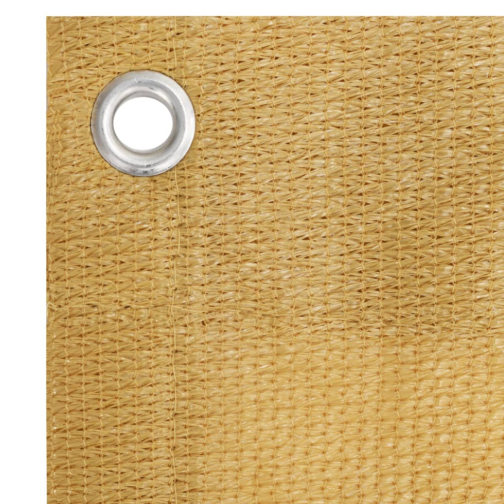 Roikkuva parvekkeen suoja beige HDPE 140x230 cm
