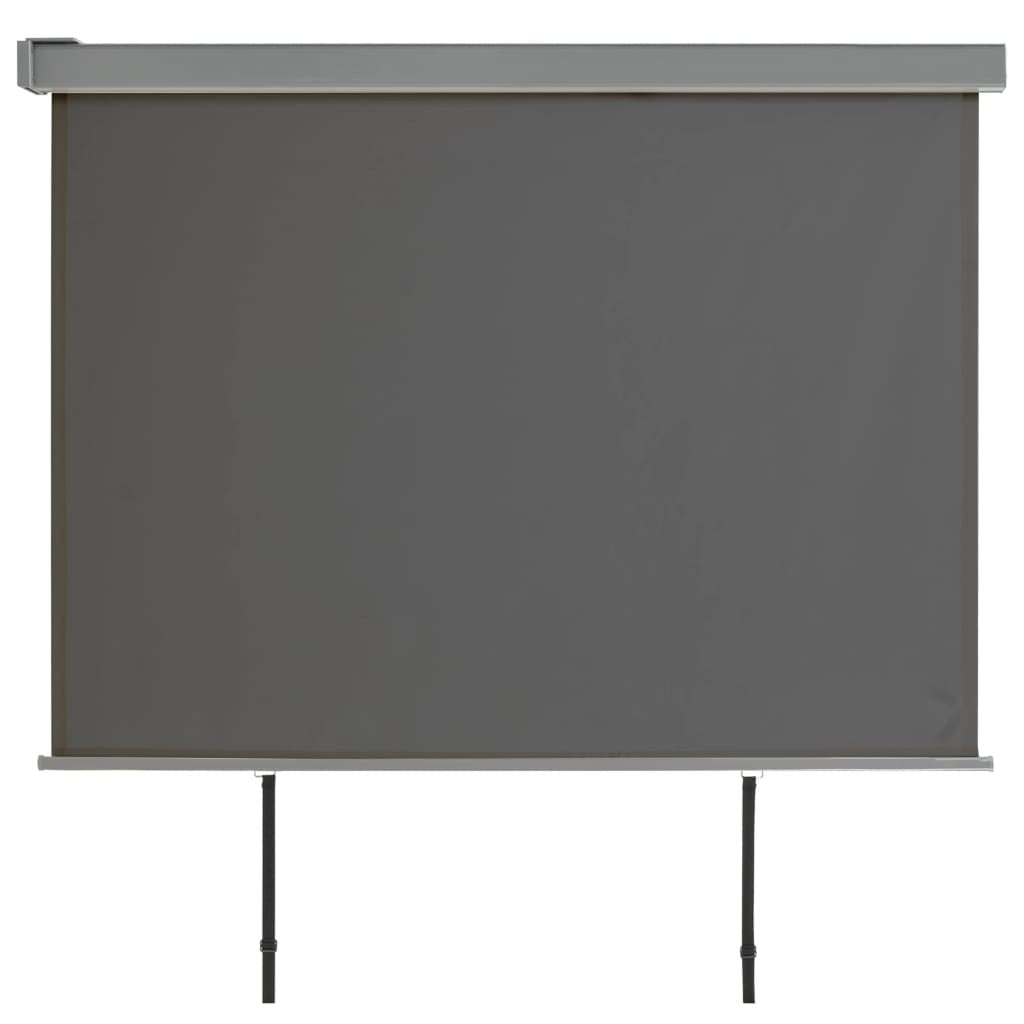 Parvekkeen sivumarkiisi monitoimintoinen 180x200 cm harmaa