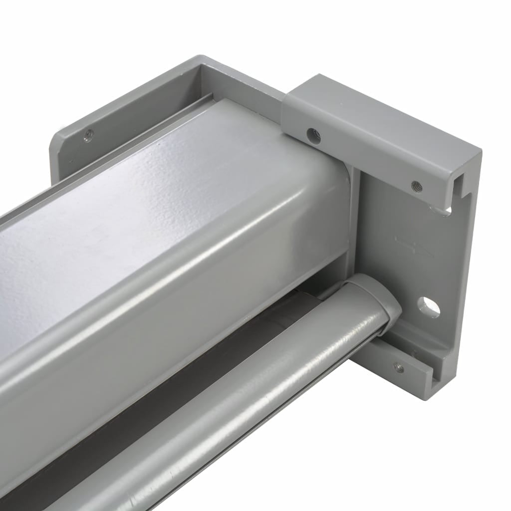 Parvekkeen sivumarkiisi monitoimintoinen 180x200 cm harmaa