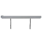 Parvekkeen sivumarkiisi monitoimintoinen 180x200 cm harmaa