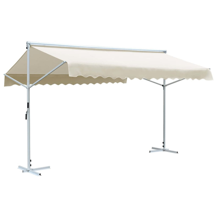 Fristående markis 4x3 m, beige