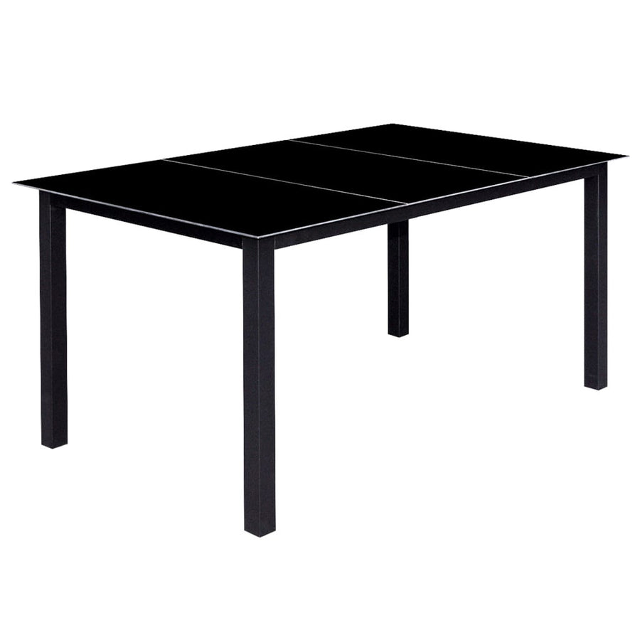 10-delars utematsalset, aluminium, svart