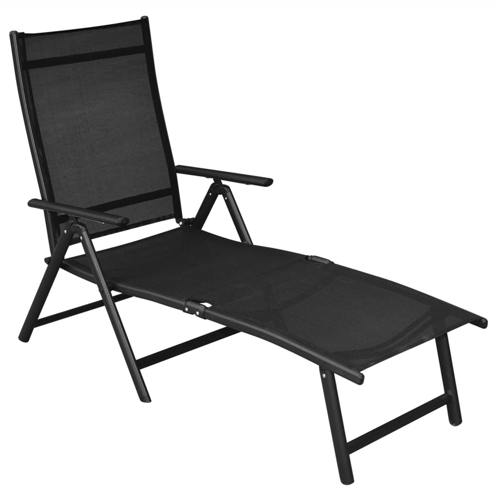 10-osainen Ulkoruokailuryhmä alumiini musta