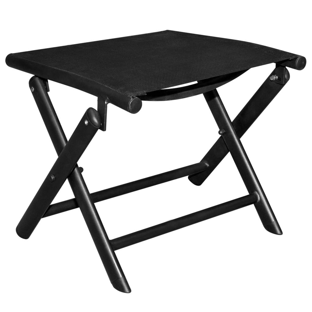 10-osainen Ulkoruokailuryhmä alumiini musta