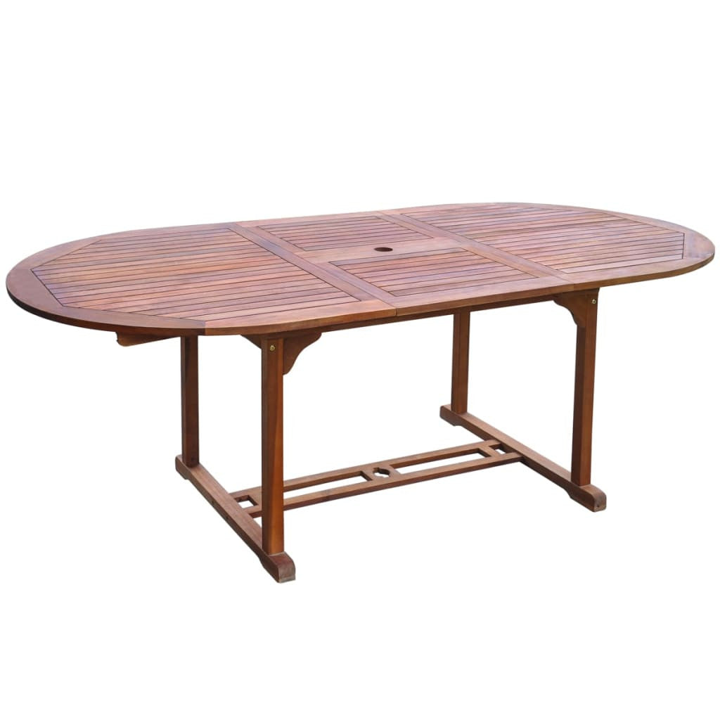 7-osainen Ulkoruokailuryhmä täysi akaasiapuu