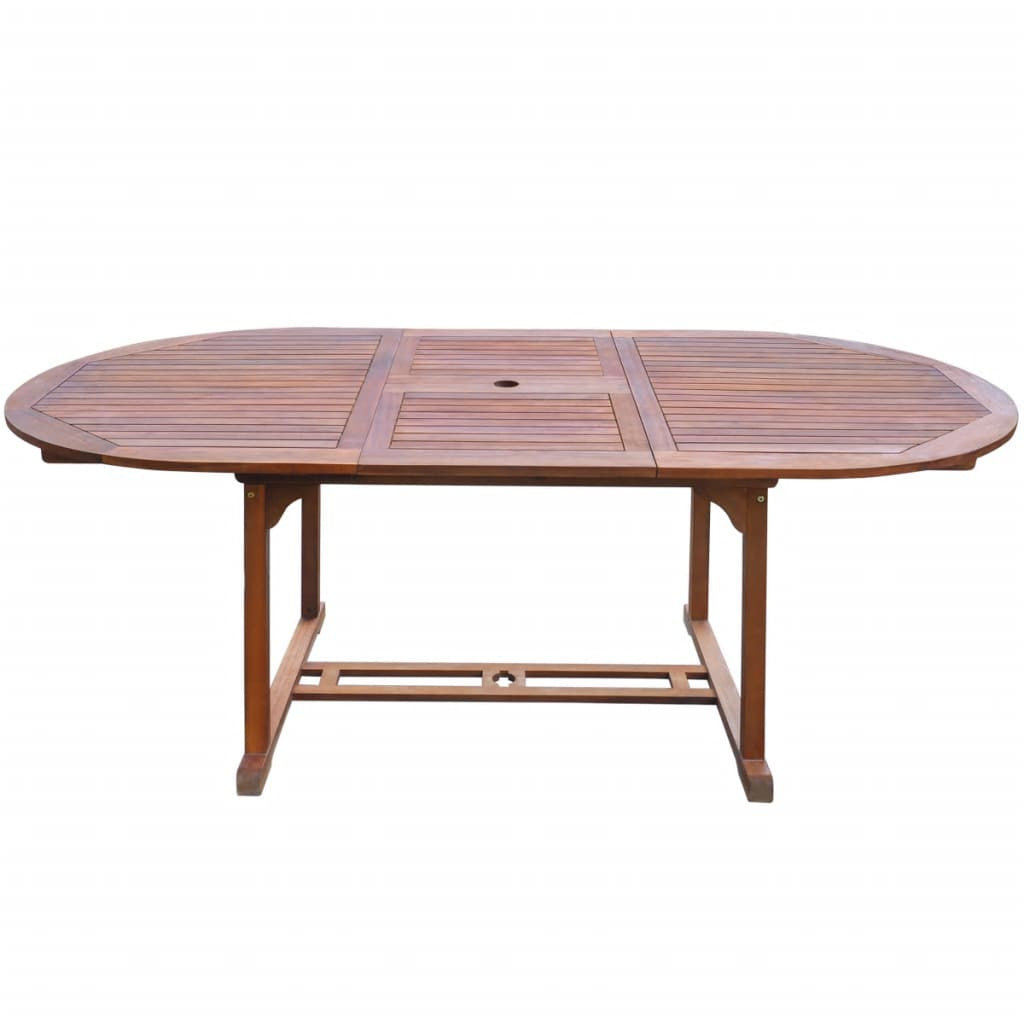 7-osainen Ulkoruokailuryhmä täysi akaasiapuu