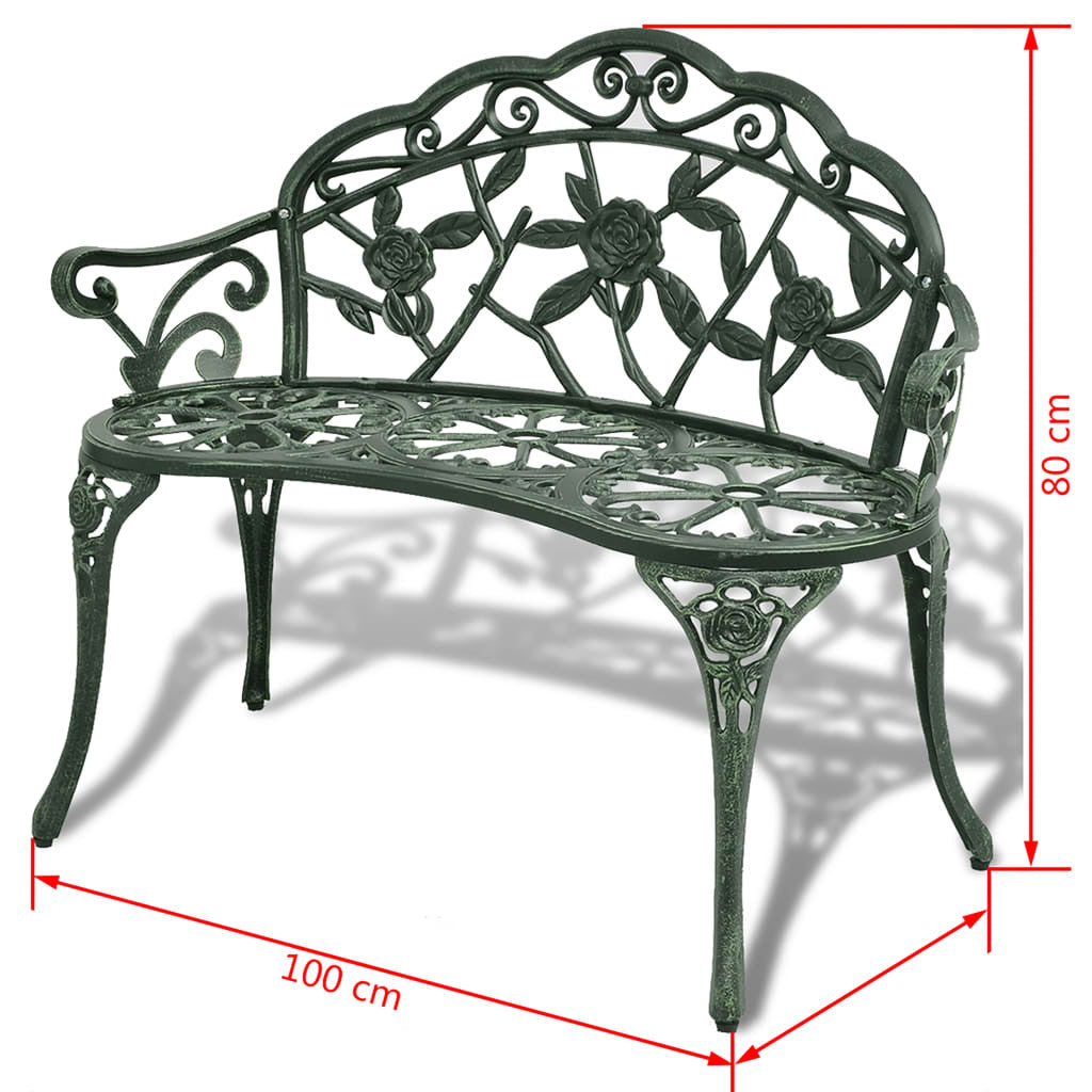 Vihreä Puutarhapenkki 100 cm