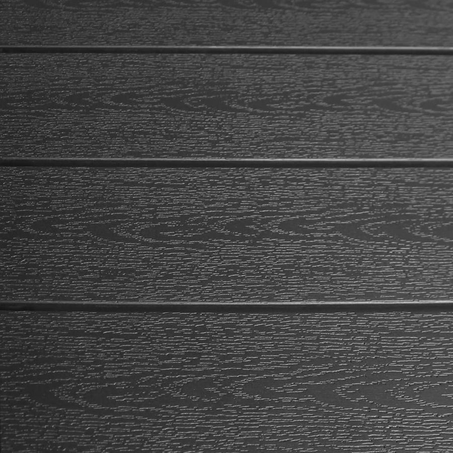 7-delat utematset i aluminium och svart WPC