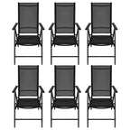 7-osainen Ulkoruokailuryhmä alumiini ja WPC musta