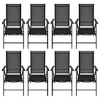 9-osainen Ulkoruokailuryhmä alumiini ja WPC musta