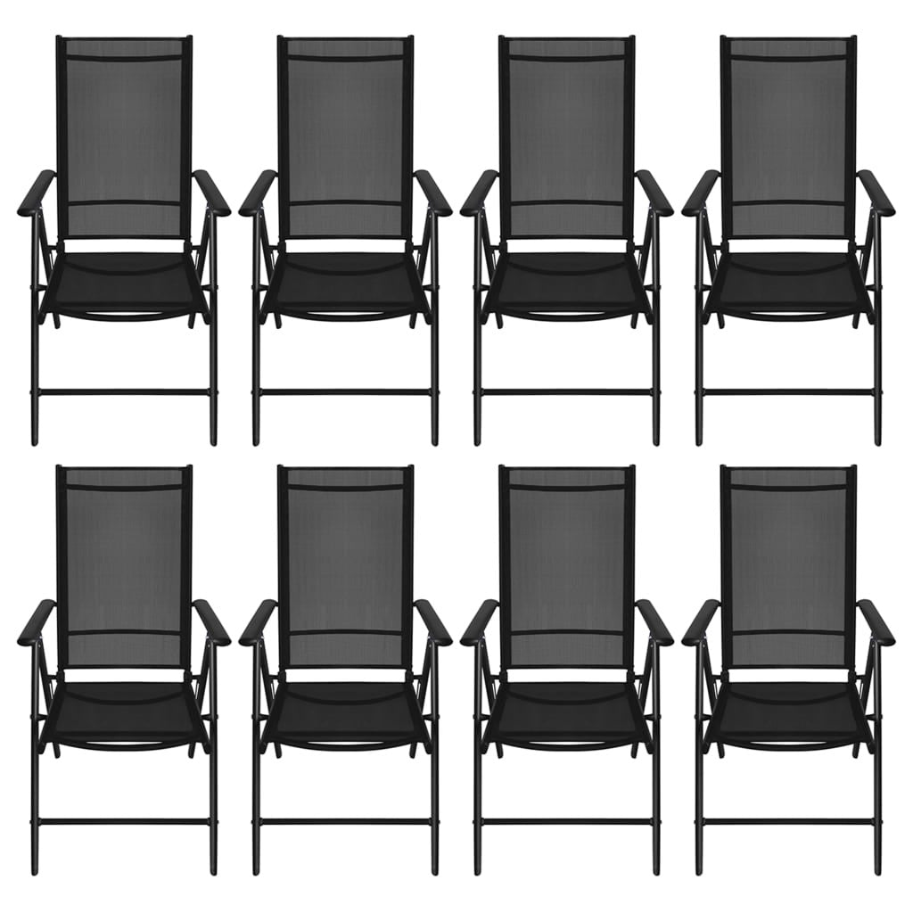 9-osainen Ulkoruokailuryhmä alumiini ja WPC musta