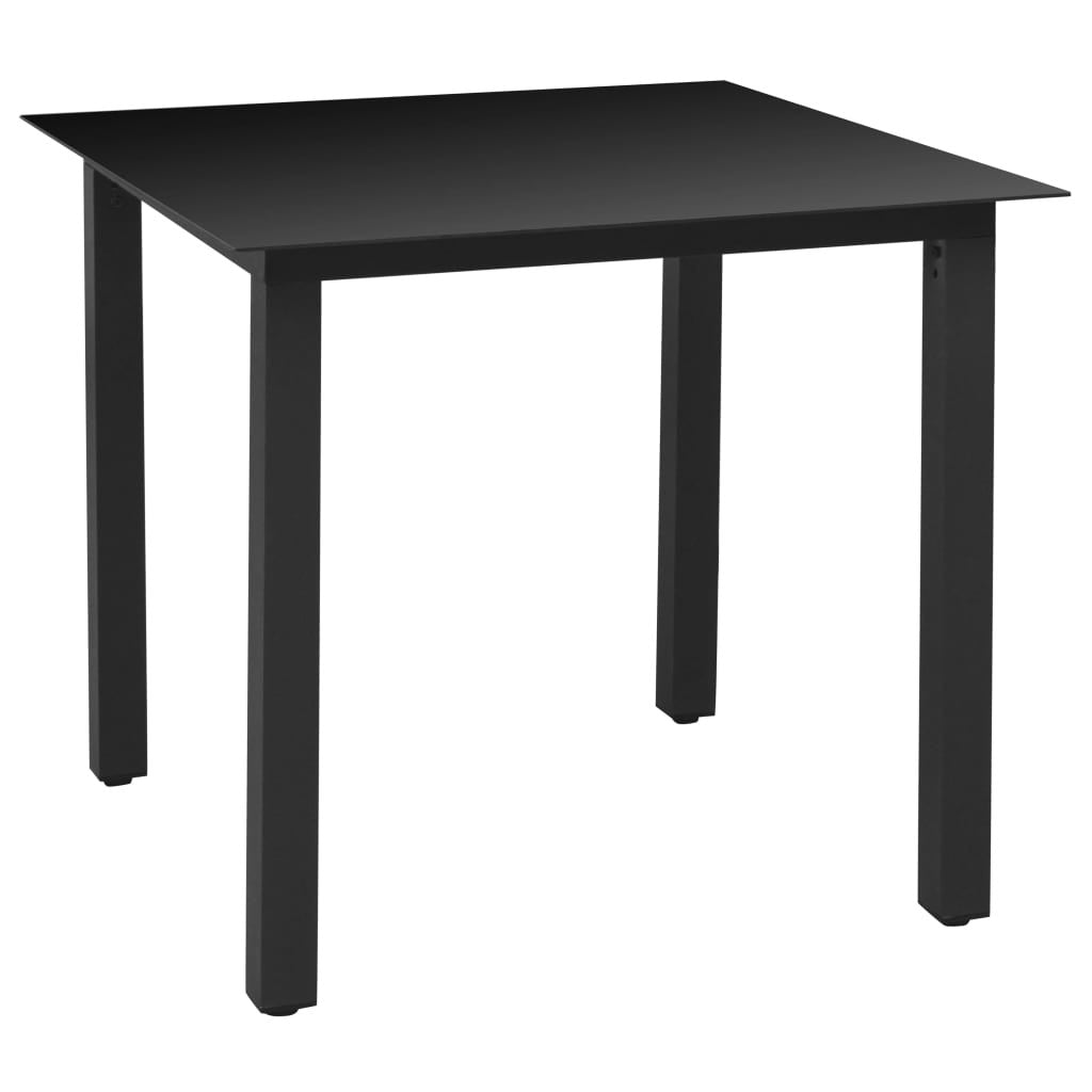 5-osainen Ulkoruokailuryhmä alumiini ja polyrottinki