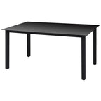 9-osainen Ulkoruokailuryhmä alumiini ja polyrottinki