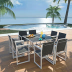 9-osainen Ulkoruokailuryhmä alumiini musta