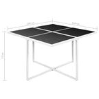 9-osainen Ulkoruokailuryhmä alumiini musta