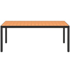 Puutarhapöytä ruskea 185x90x74 cm alumiini ja WPC