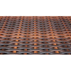 5-osainen Ulkoruokailuryhmä tyynyillä polyrottinki ruskea