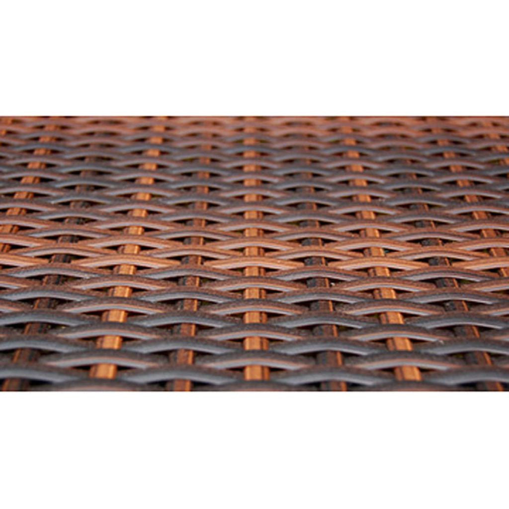 5-osainen Ulkoruokailuryhmä tyynyillä polyrottinki ruskea