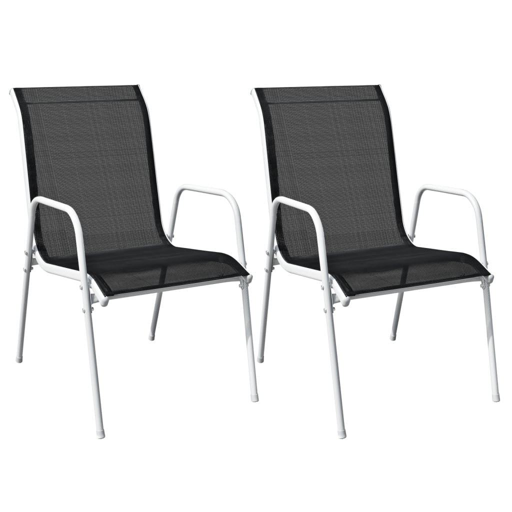3-delat bistroset Stål svart