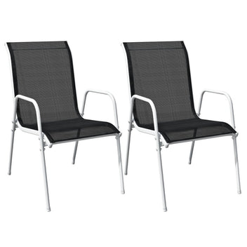 3-delat bistroset Stål svart