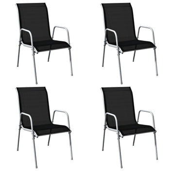 5-delat utematset, stål, svart