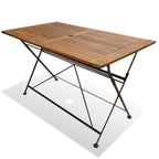 5-osainen Kokoontaitettava ulkoruokailuryhmä Akaasiapuu