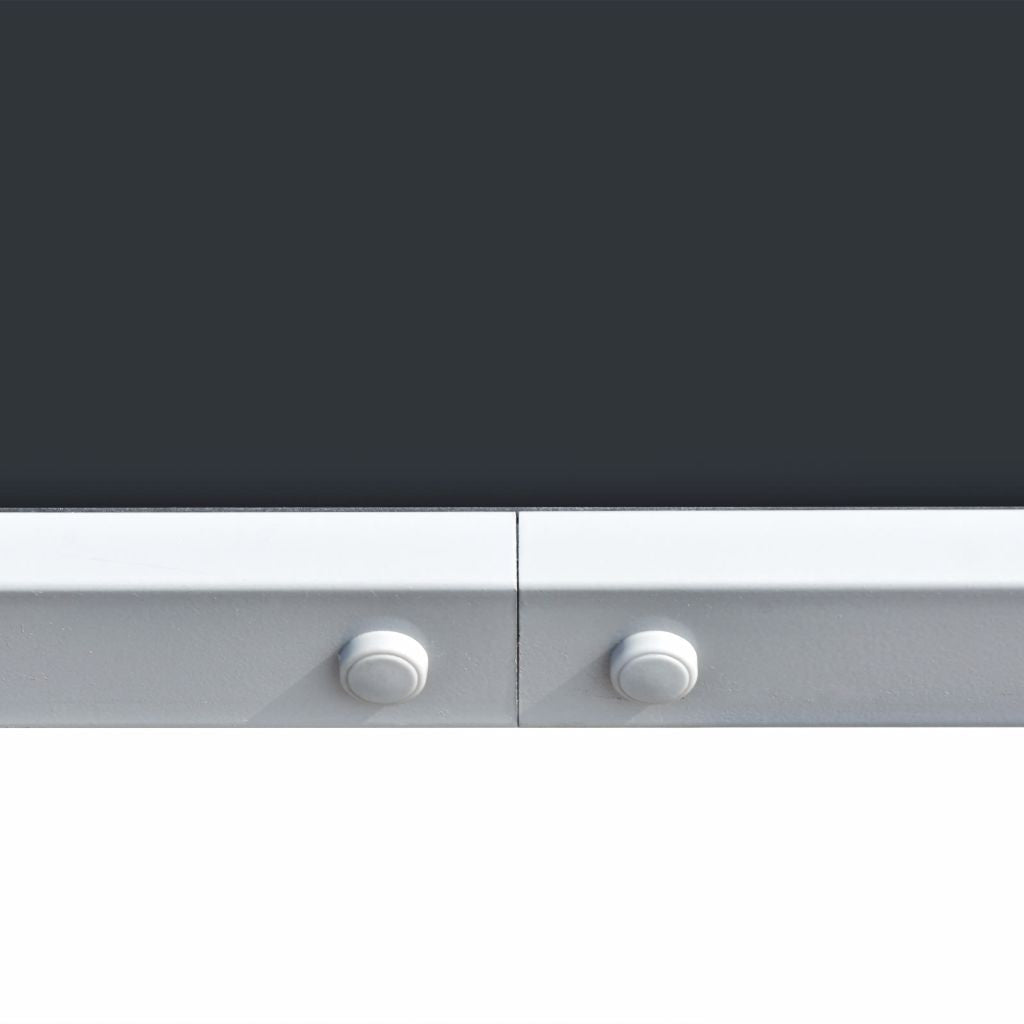 Puutarhapöytä 150x90x74 cm musta teräs