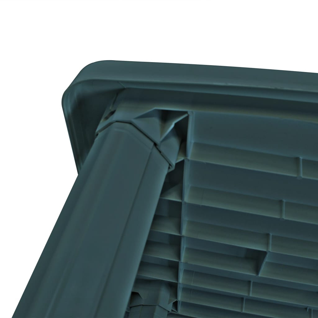 Puutarhapöytä vihreä 101x68x72 cm muovi