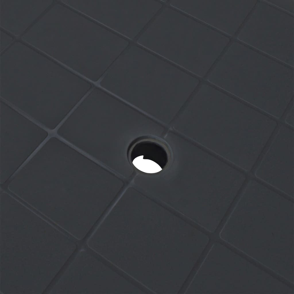 Puutarhapöytä antrasiitti 101x68x72 cm muovi