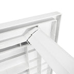 Puutarhapöytä valkoinen 126x76x72 cm muovi