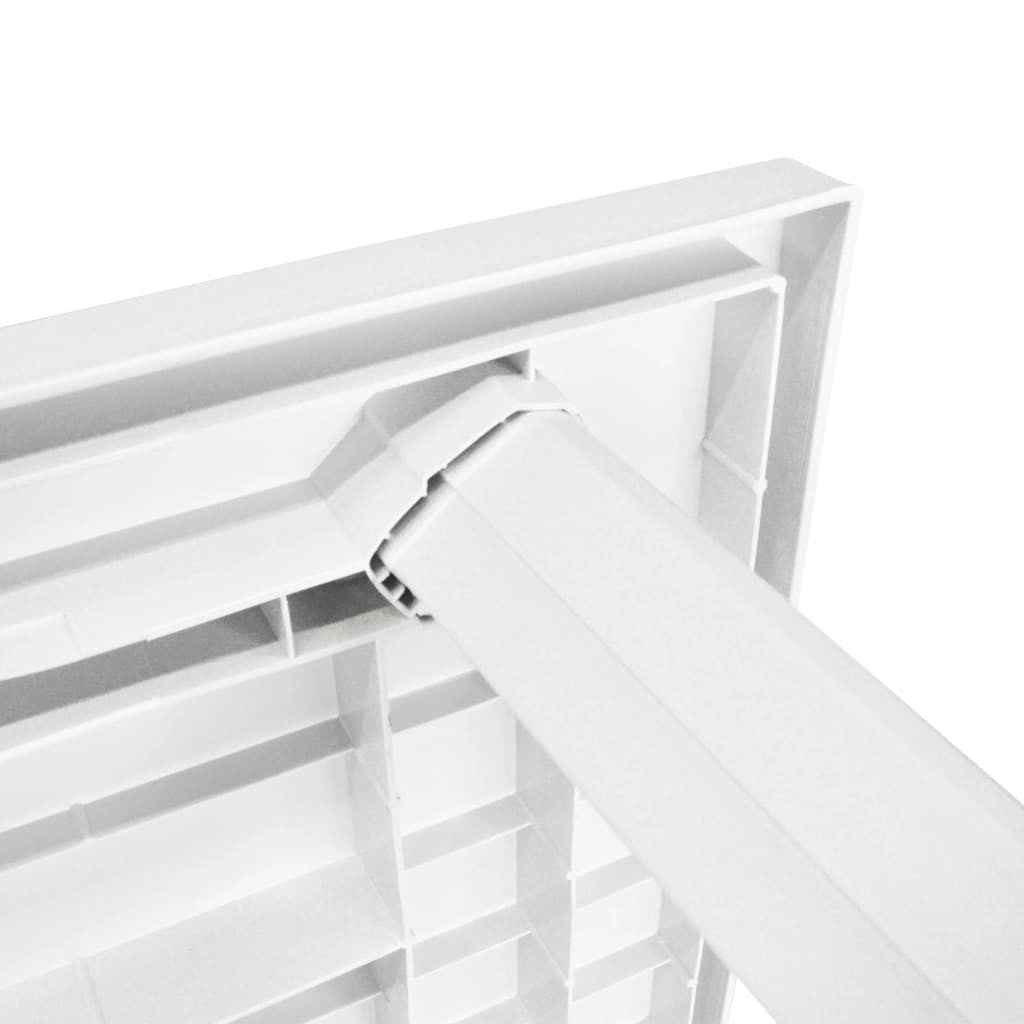 Puutarhapöytä valkoinen 126x76x72 cm muovi