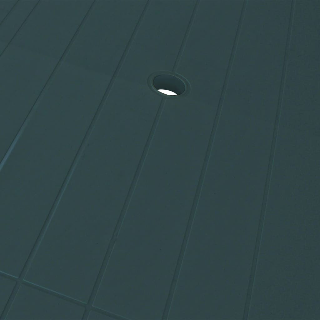 Puutarhapöytä vihreä 126x76x72 cm muovi